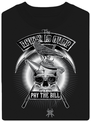 Party is over unisex mikina bez kapuce Black