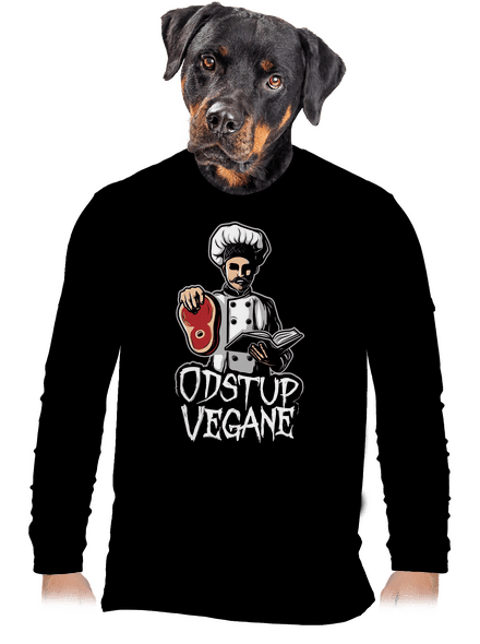 Odstup vegane pánské dlouhý rukáv Black
