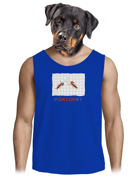 Škvoří piškvorky pánské tílko Royal Blue