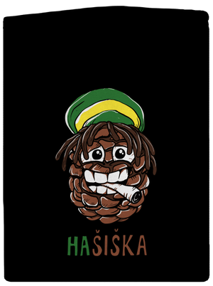 Hašiška dámská mikina na zip Black