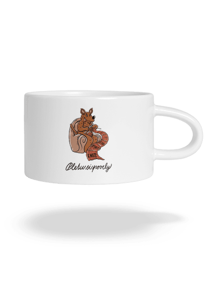 Pletu si povely hrnek makronka White