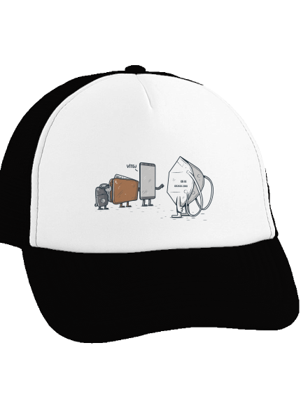 Nový člen kšiltovka truckerka Black cap