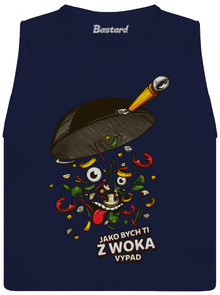 Pan Wok dámské tílko volné Navy