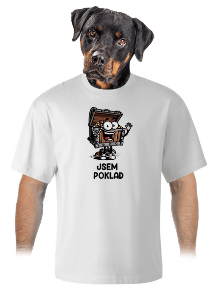 Jsem poklad unisex tričko oversized White