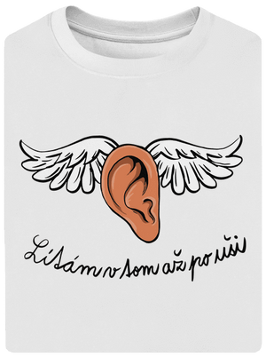 Až po uši unisex tričko oversized White
