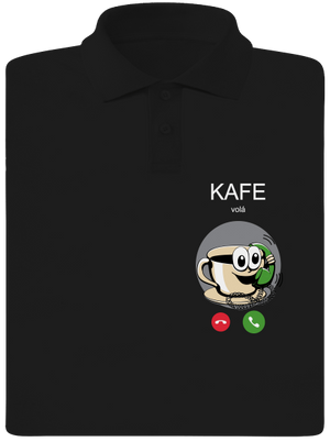 Kafe volá pánská polokošile Black