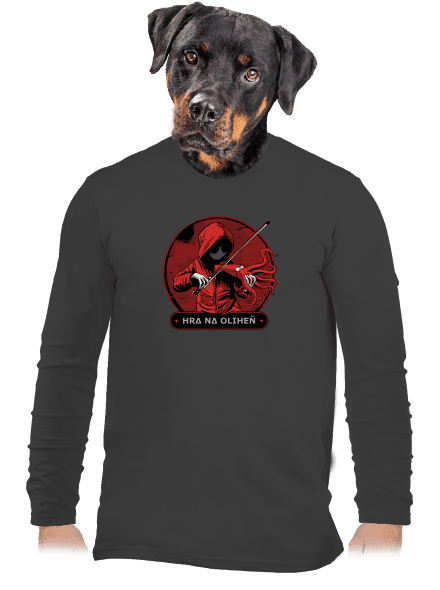 Hra na oliheň pánské dlouhý rukáv Dark Grey