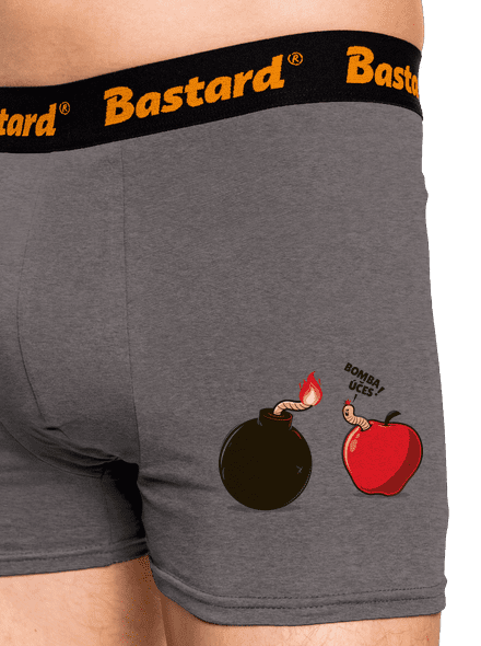 Bombovej účes boxerky Gray Melange