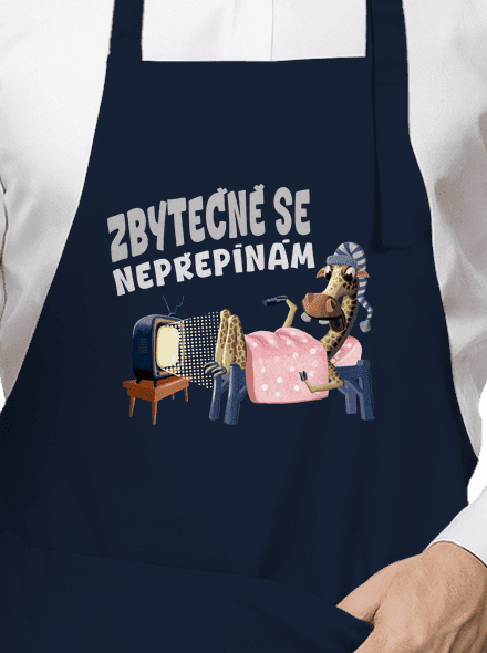 Zbytečně se nepřepínám zástěra Navy