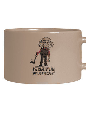 Neklidný bez kafe hrnek makronka Brown Macaron