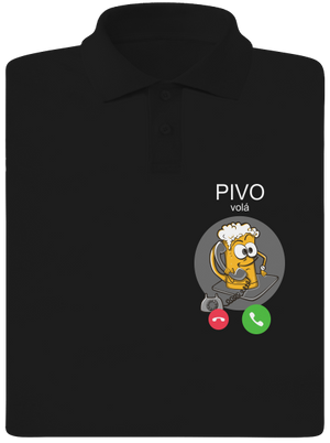 Pivo volá pánská polokošile Black