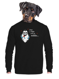 unisex mikina bez kapuce