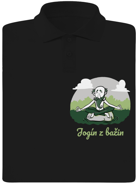 Jogín z bažin pánská polokošile Black