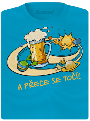 A přece se točí! dámské sportovní tričko Blue Atol