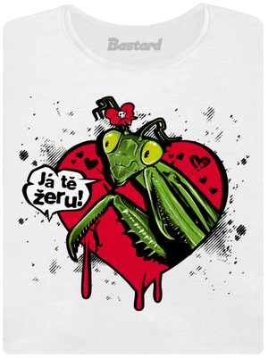 K sežrání dámské tričko s lemem White