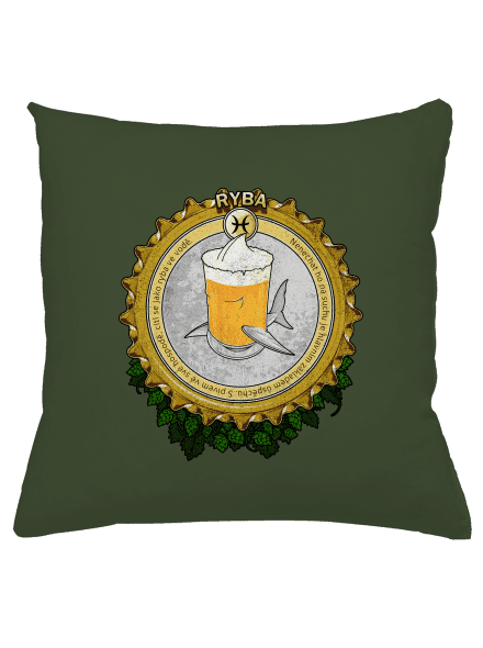 Pivní horoskop: Ryba polštář Olive Green