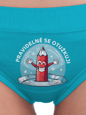 Pravidelně se otužkuji dámské kalhotky Turquoise