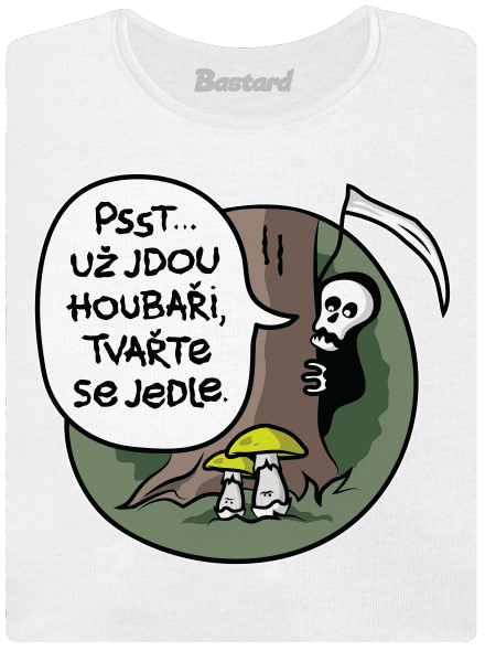 Muchomůrky zelené dámské tričko s lemem White