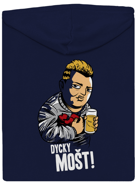 Dycky mošt pánská mikina na zip Navy