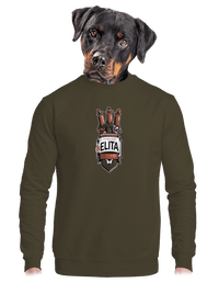 unisex mikina bez kapuce