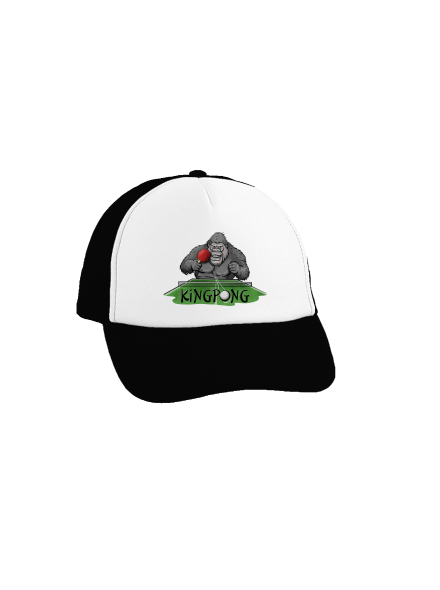 King pong kšiltovka truckerka Black cap