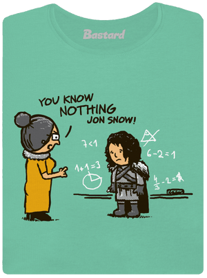 You Know Nothing dámské tričko premium Mint Mal