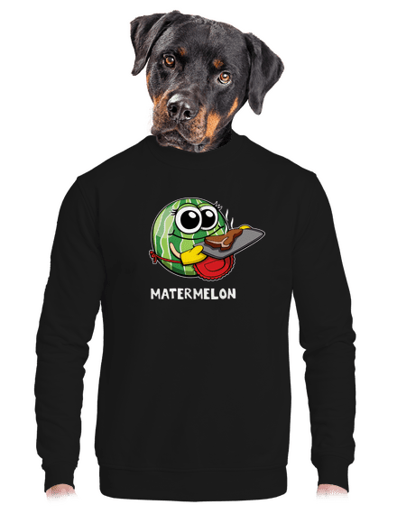 Melouní rodina unisex mikina bez kapuce Black
