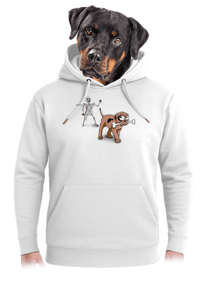 Kostlivec unisex mikina premium Snowwhite