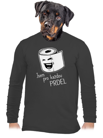 Prdel pánské dlouhý rukáv Dark Grey
