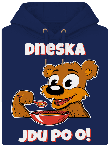 Dneska jdu po o unisex mikina premium Navy