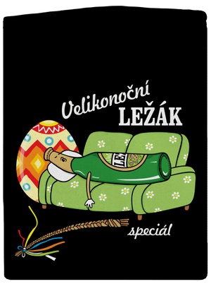 Velikonoční ležák dámská mikina na zip Black