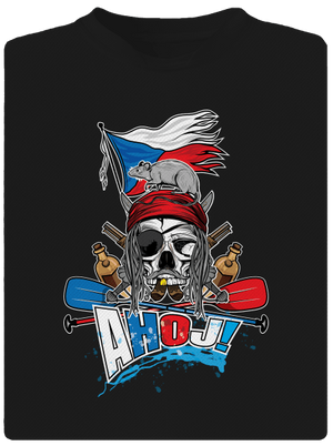 Ahoj pánské sportovní tričko Black