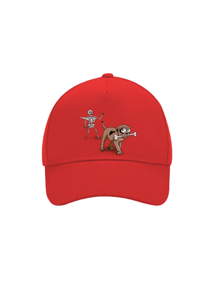 Kostlivec kšiltovka baseballka Classic Red