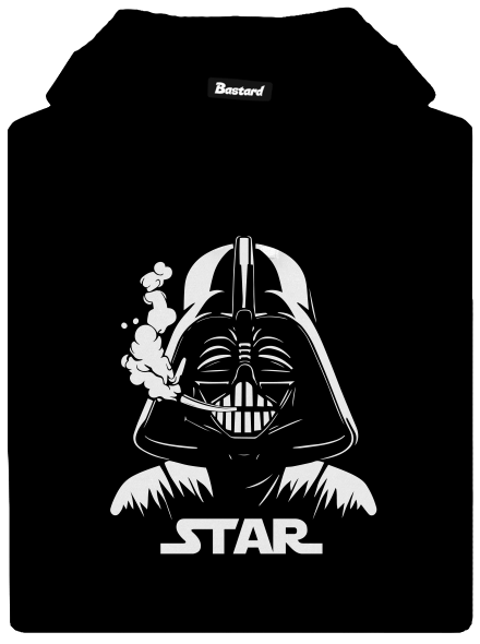 Darth Star pánská mikina klokanka Black