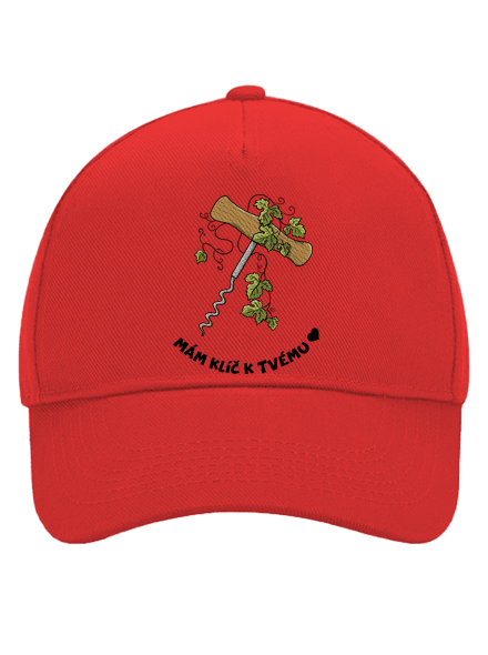 Otevři mé srdce kšiltovka baseballka Classic Red