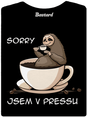 V pressu dámské tričko s lemem Black