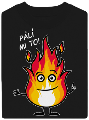 Pálí mi to unisex mikina bez kapuce Black