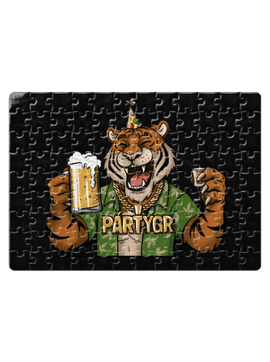 Pártygr puzzle White