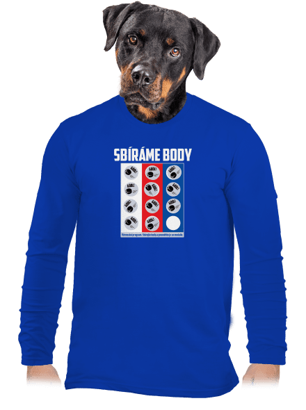 Sbíráme body - hokej pánské dlouhý rukáv Royal Blue
