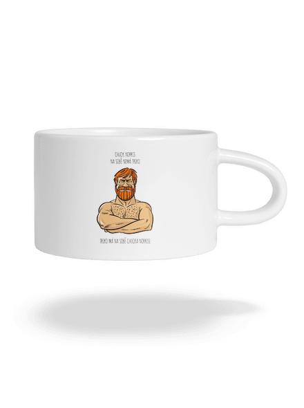 Chuck Norris hrnek makronka White