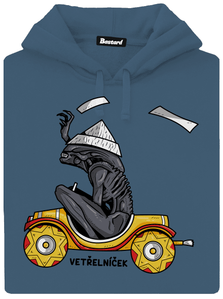 Vetřelníček dámská mikina klokanka Denim