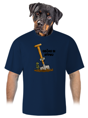 Občas si rýpnu unisex tričko oversized Midnight Blue