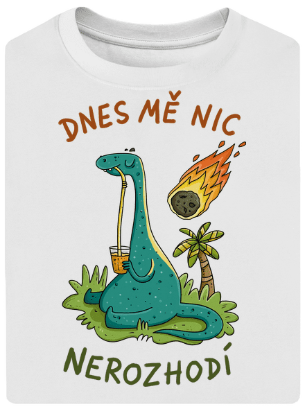 Nic mě nerozhodí unisex tričko oversized White