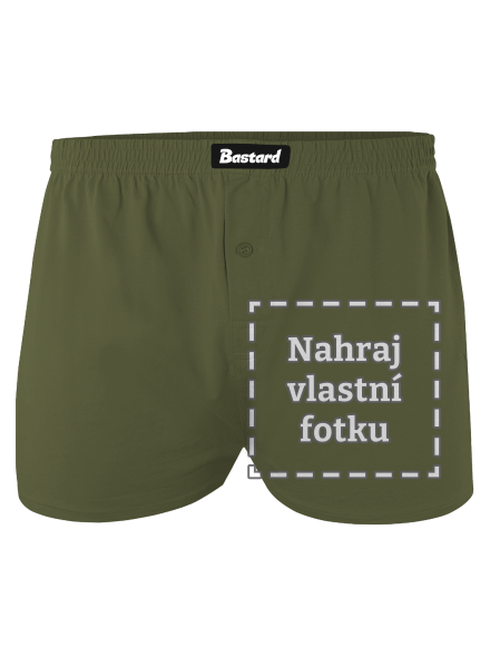 Vlastní potisk pánské trenky Khaki