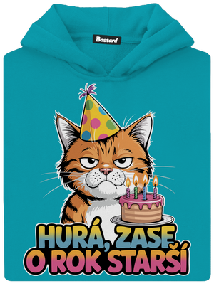 O rok starší dětská mikina klokanka Hawaiian Blue