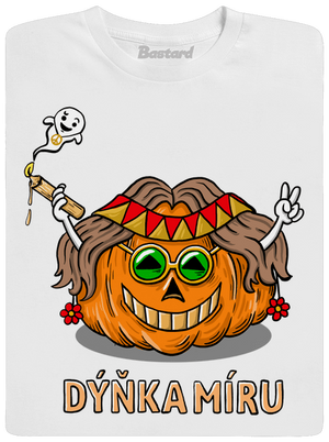 Dýňka míru pánské dlouhý rukáv White