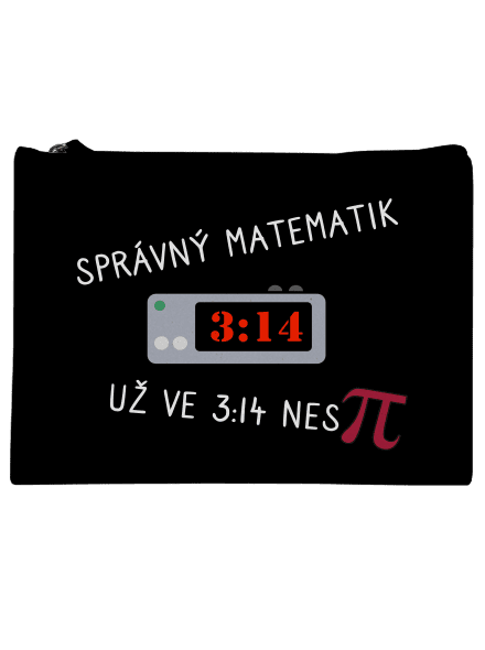 Matematik nespí taštička Black