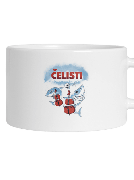 Čelisti hrnek makronka White