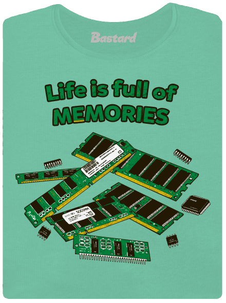 Uchováno v paměti dámské tričko premium Mint Mal