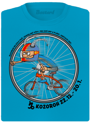Cyklistický horoskop: Kozoroh dámské sportovní tričko Blue Atol